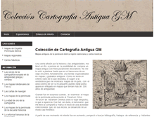 Tablet Screenshot of coleccioncartografiagm.com